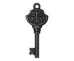 TierraCast Gunmetal Victorian Key Pendant 15x36mm