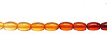 Resin Amber Rice 6x4mm
