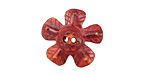 Patricia Healey Copper 2 Hole 5 Petal Flower Button 20mm
