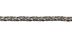 Silver (metallic) Braided Leather Bolo Cord 3mm