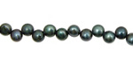 Stormy Blue Dancing Button 6-6.5mm
