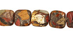 Red Creek Jasper w/ Pyrite Puff Square 12mm