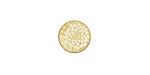 Lillypilly Gold Dahlia Anodized Aluminum Disc 11mm, 22 gauge