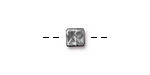 TierraCast Antique Pewter (plated) Rock & Roll Cube 6mm