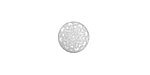Lillypilly Silver Lace Anodized Aluminum Disc 11mm, 22 gauge