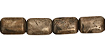 Golden Pyrite (silver tone) Thin Pillow 12x8mm