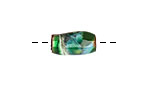 C-Koop Enameled Metal Green Mix Barrel 13-14x6-7mm