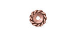TierraCast Antique Copper (plated) Large Hole Twisted Heishi 2x11mm