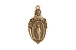 Nunn Design Antique Gold (plated) Herald Medallion 13x27mm
