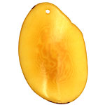 Tagua Nut Gold Potato Chip 30-37x37-47mm