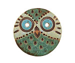 Kylie Parry Ceramic Carved Owl Button 33mm