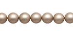Champagne (matte) Shell Pearl Round 8mm