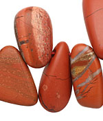 Red Jasper (matte) Tumbled Nugget Drop 12-26x22-38mm