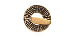 Saki Bronze Thatch Toggle Clasp 18mm, 18mm bar