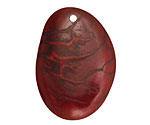 Tagua Nut Peony Groovy Slice 25-35x30-42mm