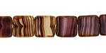 Czech Glass Raisin Square 10mm