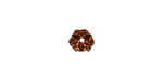 TierraCast Antique Copper (plated) Jasmine Bead Cap 8mm