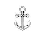 TierraCast Antique Silver (plated) Anchor Pendant 18x28mm
