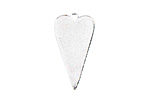 Nunn Design Sterling Silver (plated) Elongated Heart Charm 4x27mm