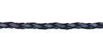 Natural Blue Braided Leather Bolo Cord 3mm