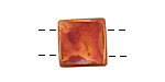 Patricia Healey Copper 2 Hole Grooved Edge Square 15mm