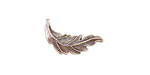 Nunn Design Antique Silver (plated) Leaf Toggle Bar 20x7mm