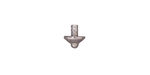 TierraCast Rhodium (plated) Basic Cap Glue In 8x7mm