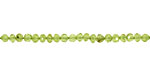 Peridot Irregular Faceted Rondelle 3-4mm