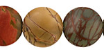 Red Creek Jasper Puff Coin 18mm