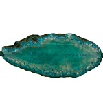 Sea Green Agate Natural Edge Freeform Faceted Slab 47-76x27-32mm