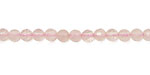 Rose Quartz Faceted Round 4mm