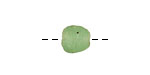 African Recycled Glass (bottle) Irregular Round 9-10mm