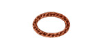 TierraCast Antique Copper (plated) Hammertone Oval Ring 18x12mm