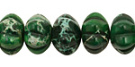 Dark Emerald Impression Jasper Pumpkin 9x14mm