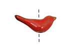 Kylie Parry Ceramic Cardinal Bird 10-11x28mm