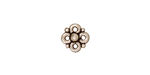 TierraCast Antique Silver (plated) Cloverleaf Link 8mm