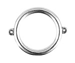 Nunn Design Antique Silver (plated) Grande Circle Connector 37x30mm