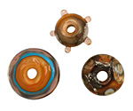 The BeadsNest Lampwork Glass Marmalade Set 7-8x15-21mm