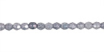 Czech Fire Polished Glass Luster Stone Blue Round 3mm