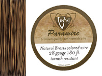 Vintaj Natural Brass Parawire 28 gauge, 180 feet