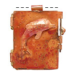 Patricia Healey Copper Dolphin Locket 39x44mm