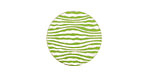 Lillypilly Lime Green Zebra Anodized Aluminum Disc 19mm, 24 gauge