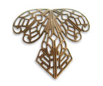 Vintaj Natural Brass Orchid Filigree 38x35mm