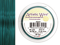 Artistic Wire Aqua 28 gauge, 40 yards