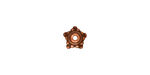TierraCast Antique Copper (plated) Beaded Star Bead Cap 4x8mm