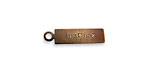 Vintaj Natural Brass "Inspire" Rectangle Charm 21x5mm