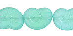 Czech Glass Jade Ammonite 20x13mm