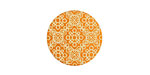 Lillypilly Orange Baroque Anodized Aluminum Disc 19mm, 24 gauge