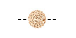 Silk Pave Round 12mm