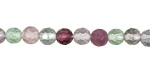 Rainbow Fluorite Faceted Round 6mm